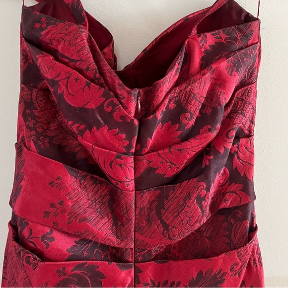 Kay Unger New York Red / Burgandy Gown - Picture 3 of 5